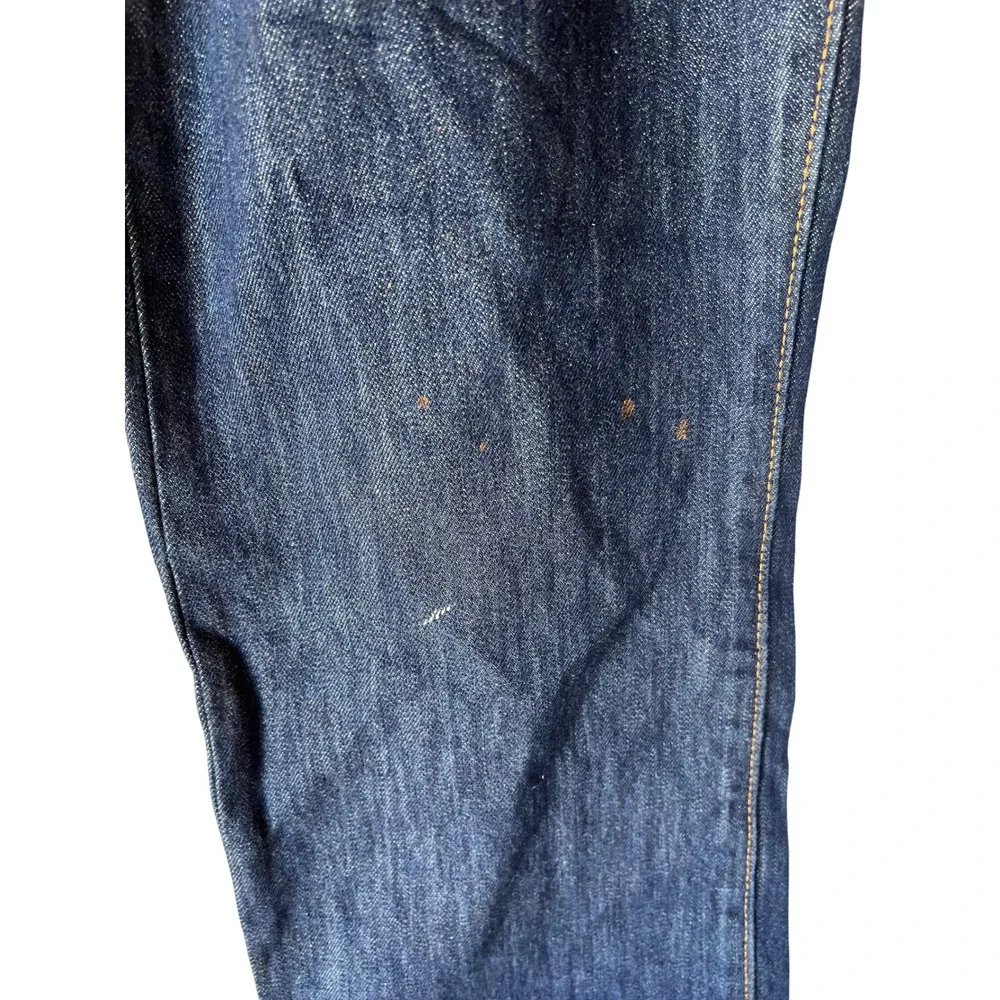 Levis 501 Original Fit Mens Jeans 38x32 Dark Wash Indigo Straight Leg Button Fly